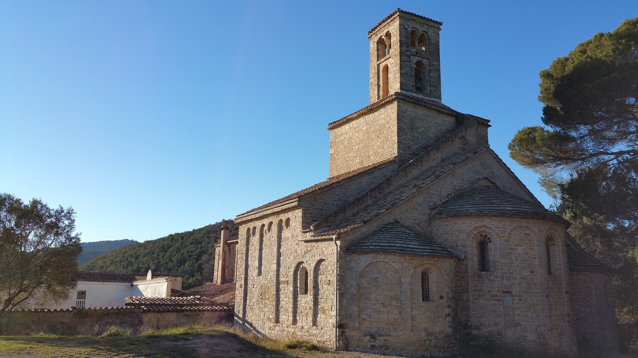 church landscape field free photo