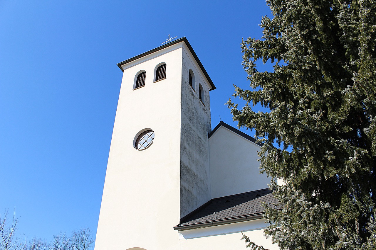 church building steeple free photo