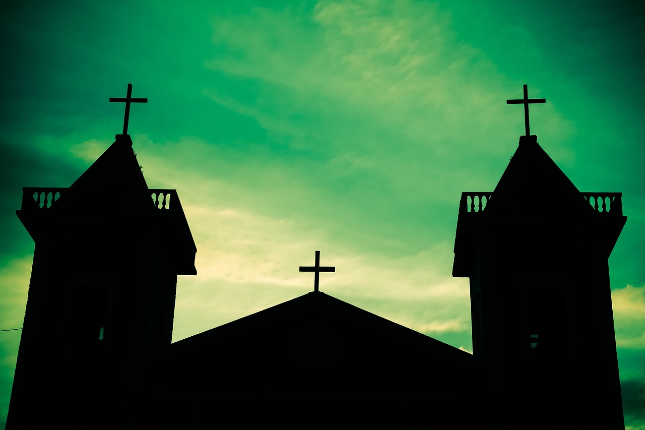 church light and shadow architecture free photo