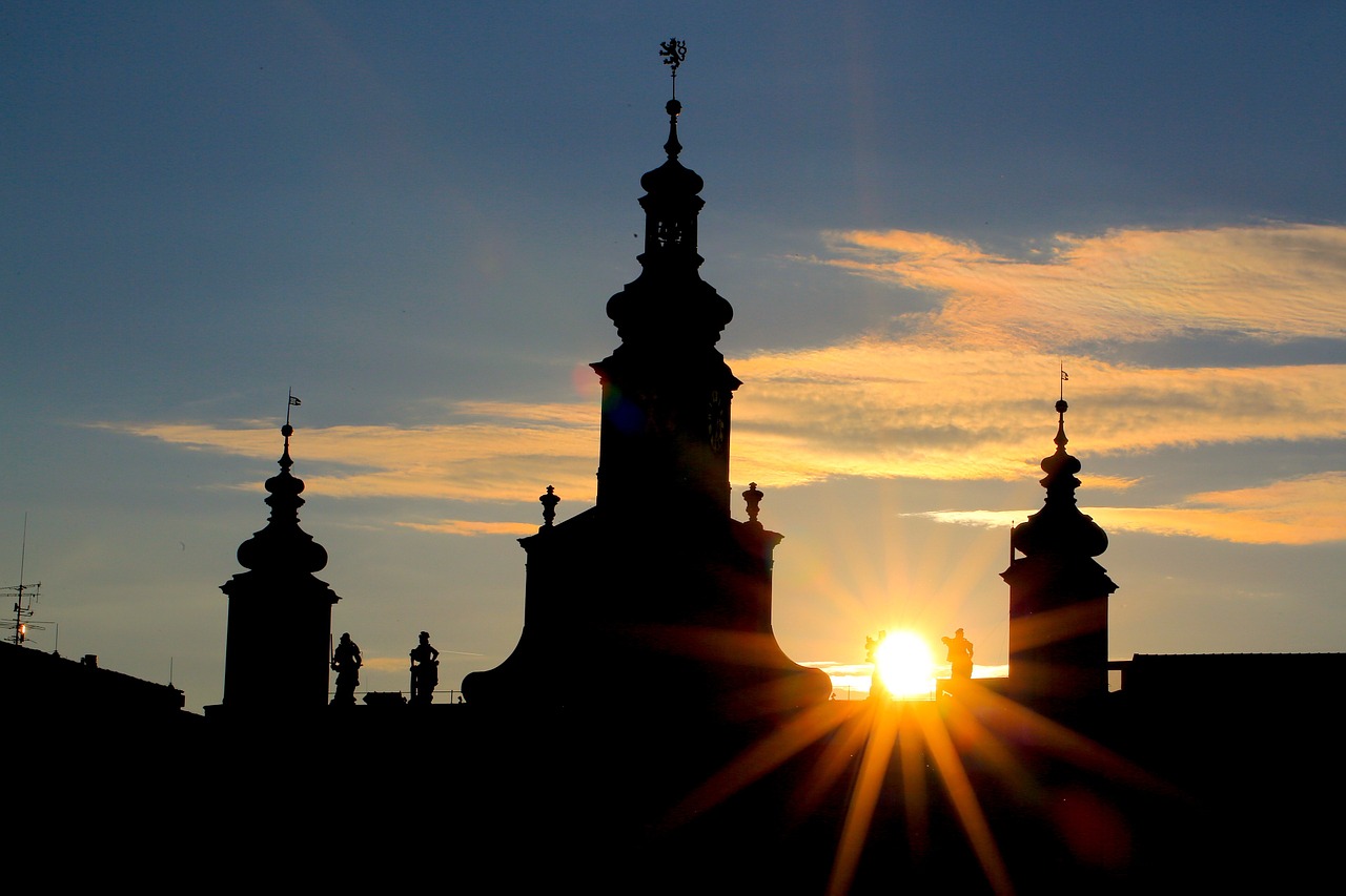 church sunset czech free photo