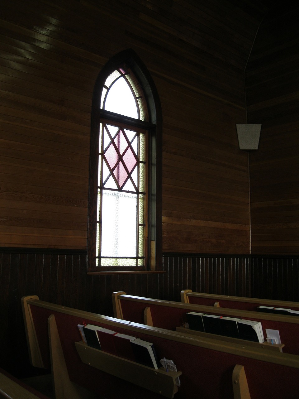 church pews window free photo