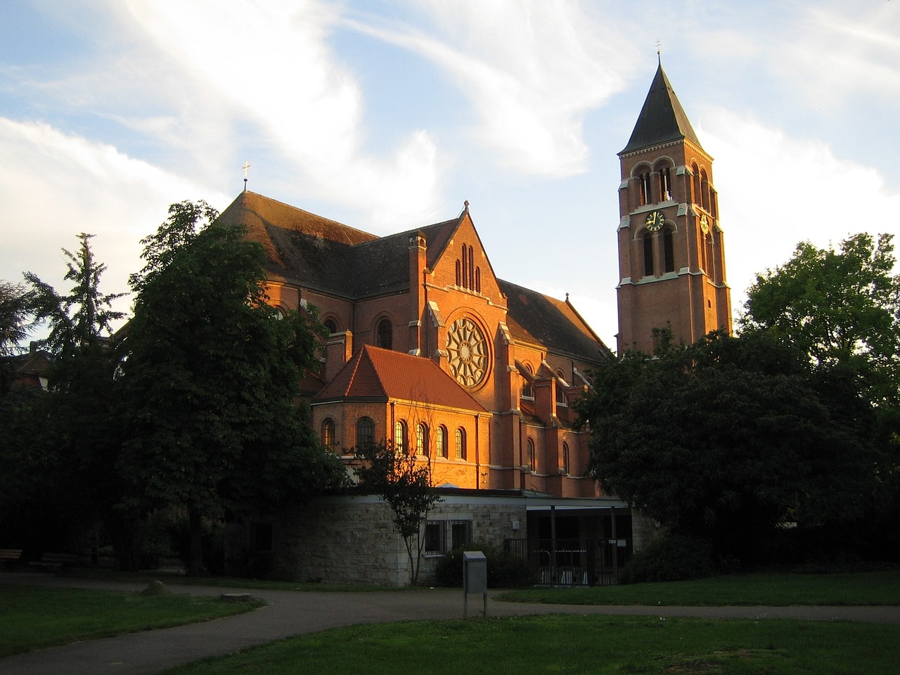 church sunset england free photo