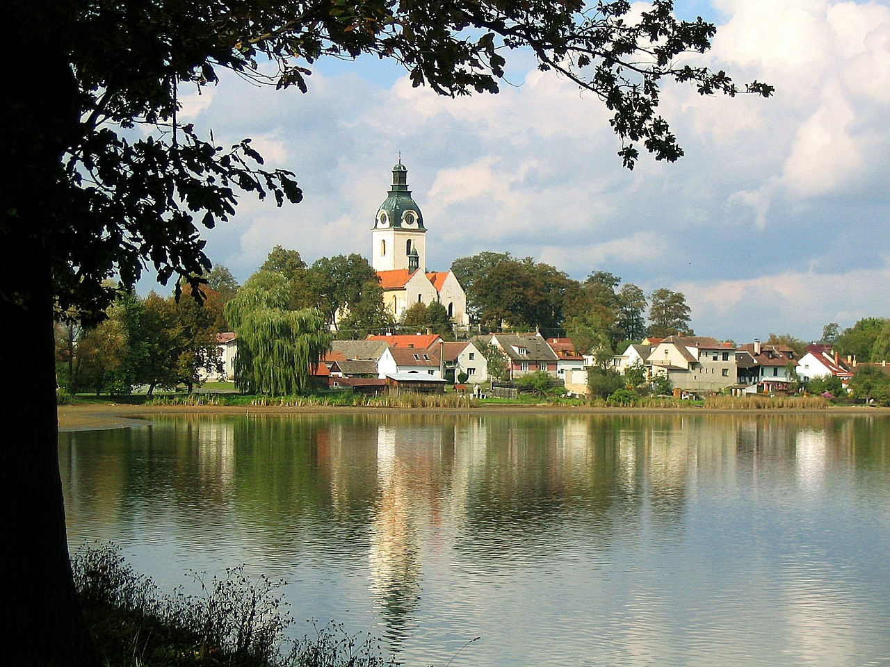 church village idyllic free photo