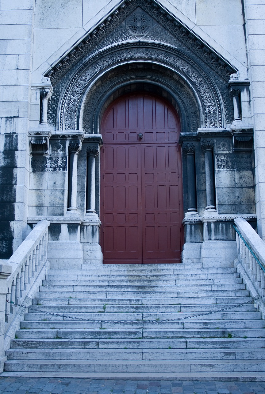 church door paris free photo