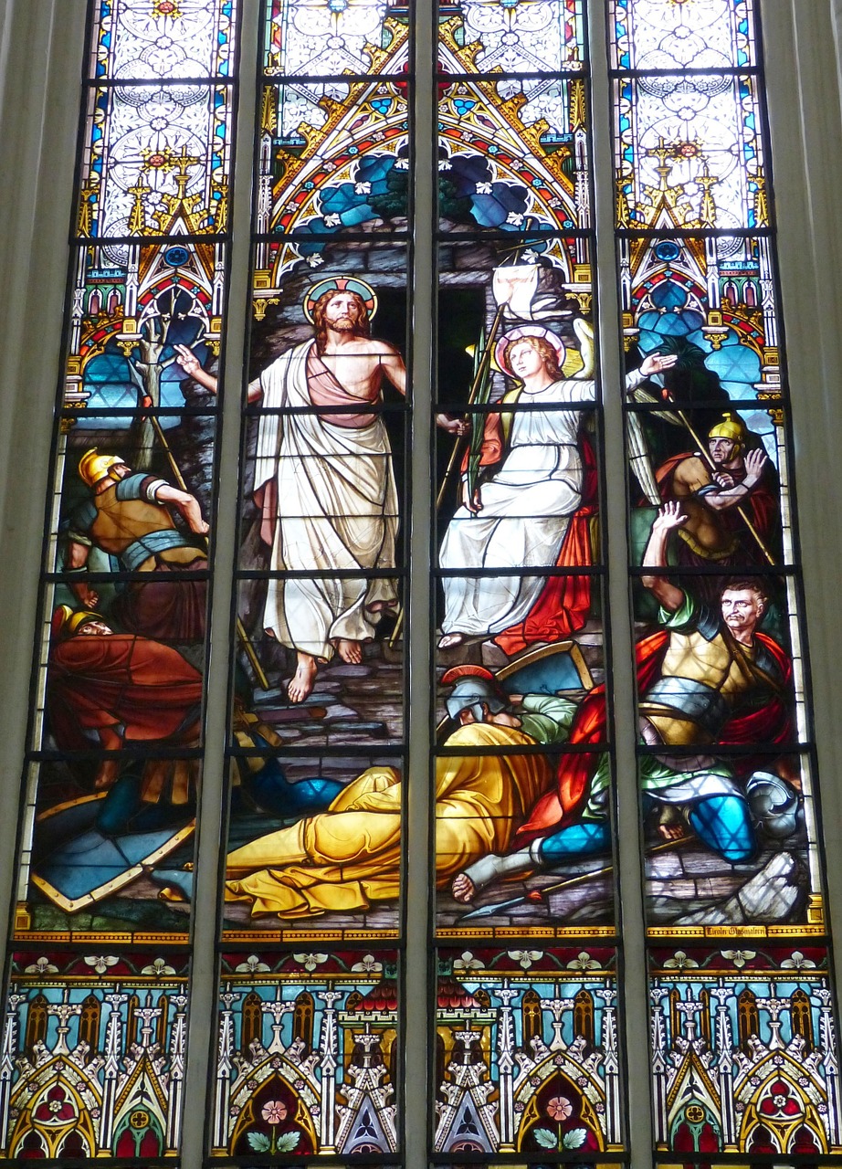 church image stained glass free photo