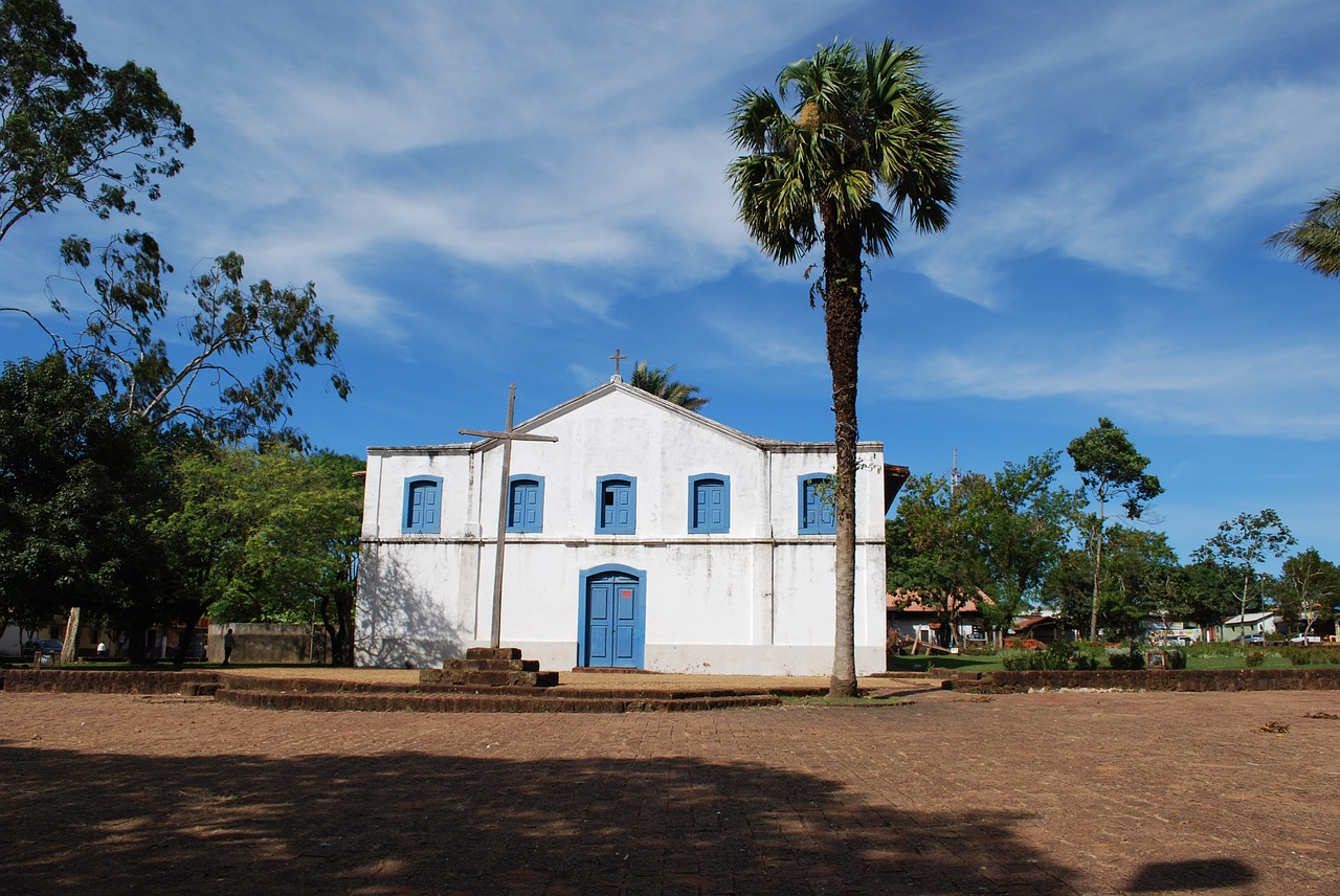 church landscape former free photo