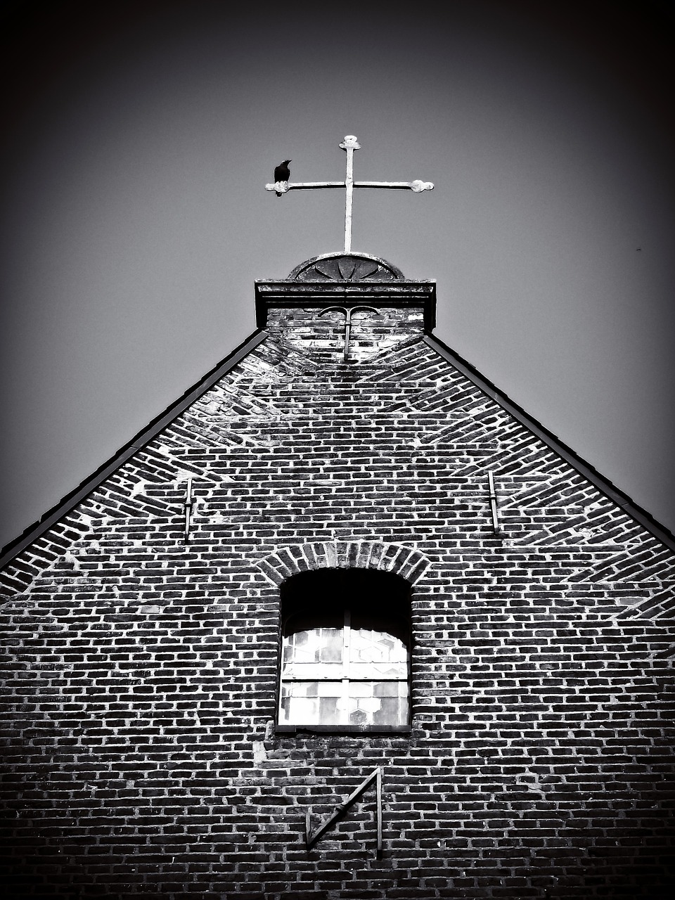 church gloomy black and white free photo