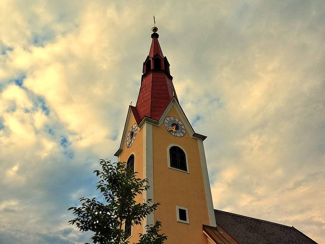 church steeple catholic free photo