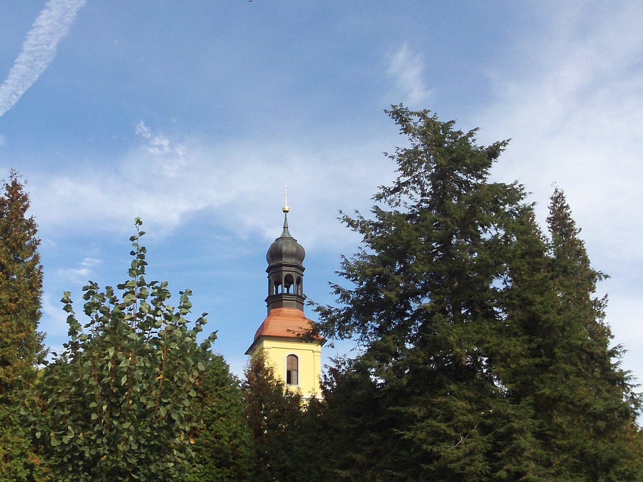 church large schönau steeple free photo