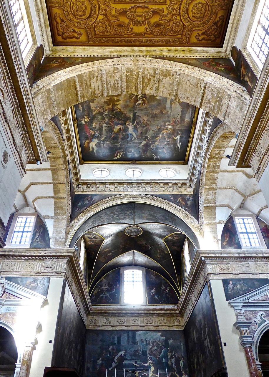 church ceiling religious free photo