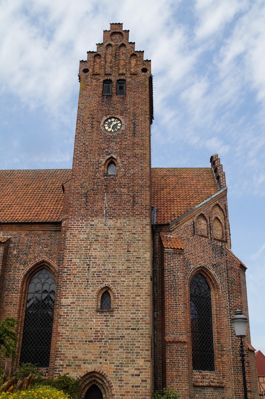 church steeple ystad free photo