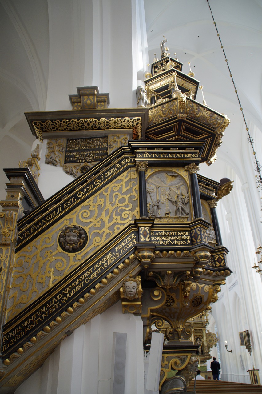 church pulpit perspective free photo