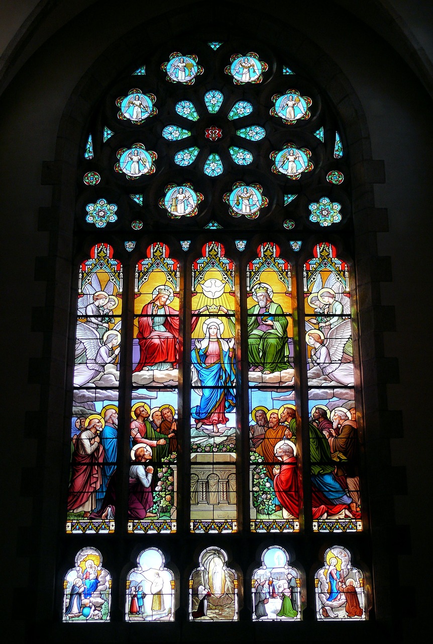 church stained glass window stained glass free photo