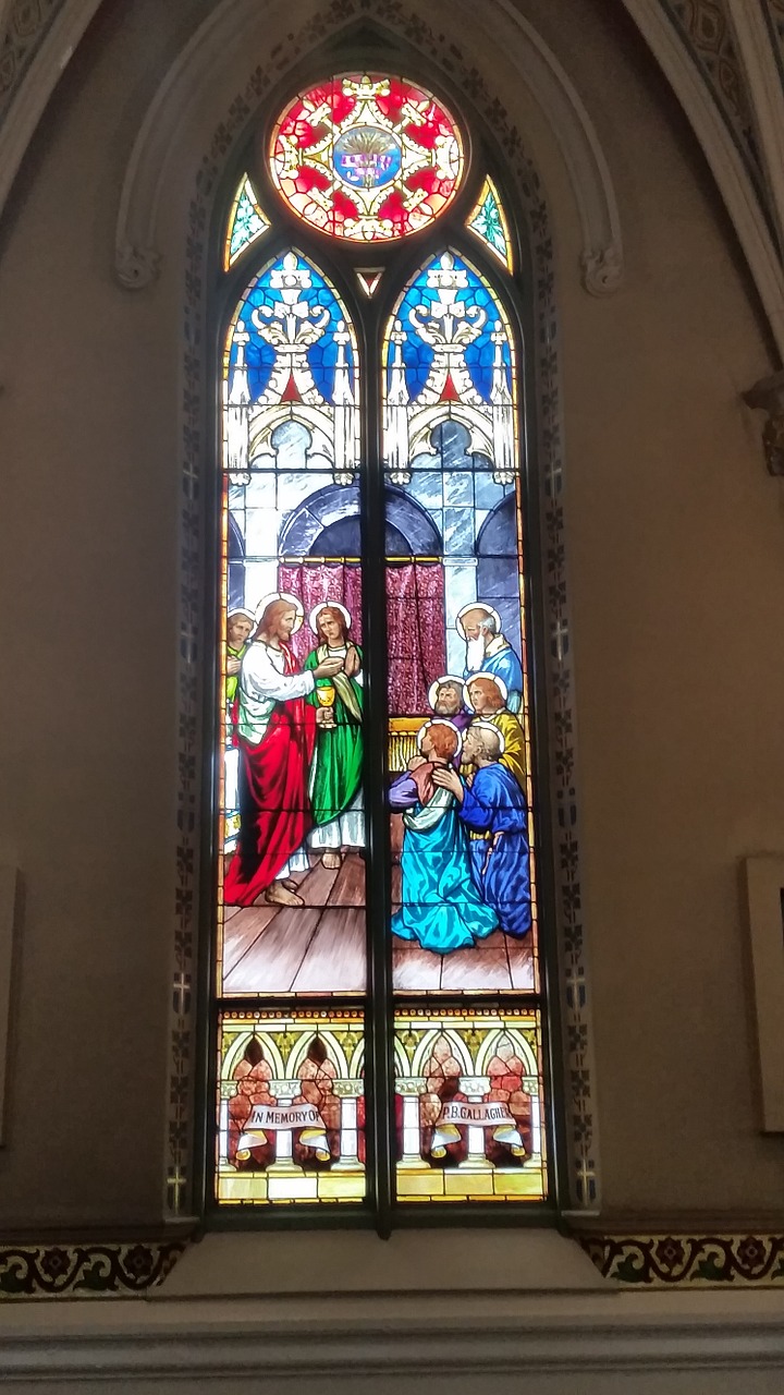 church stained glass window free photo