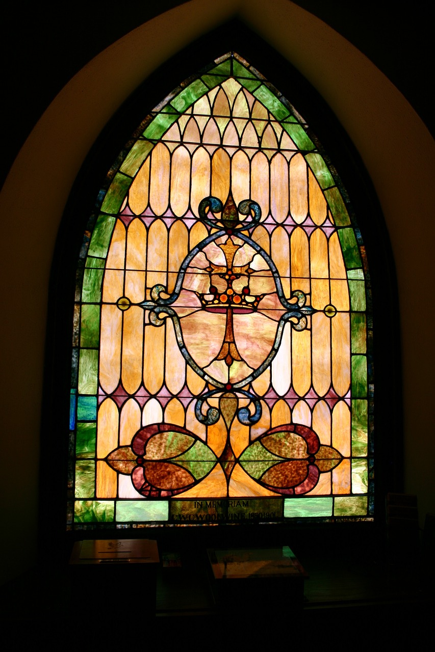 church stained glass window free photo