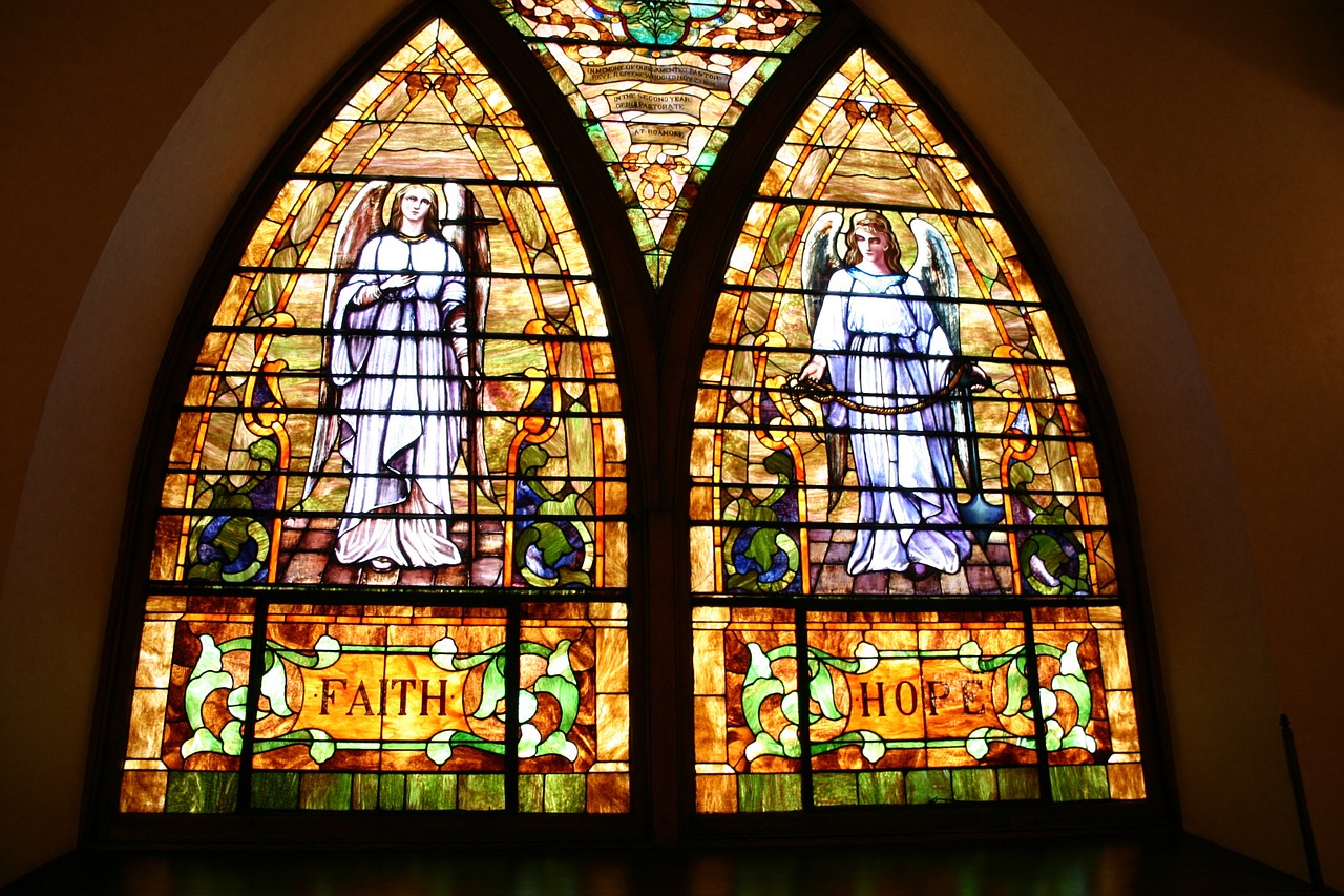 church stained glass window free photo