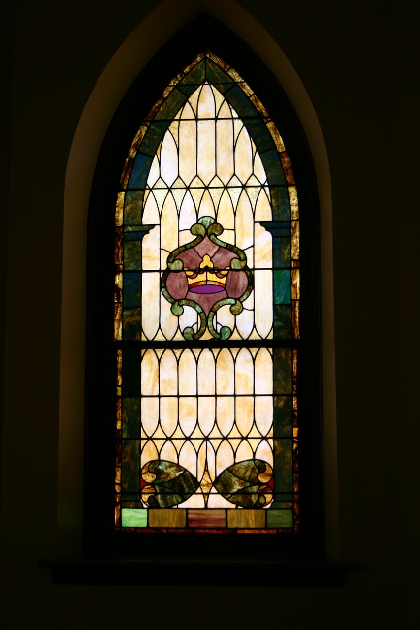 church stained glass window free photo