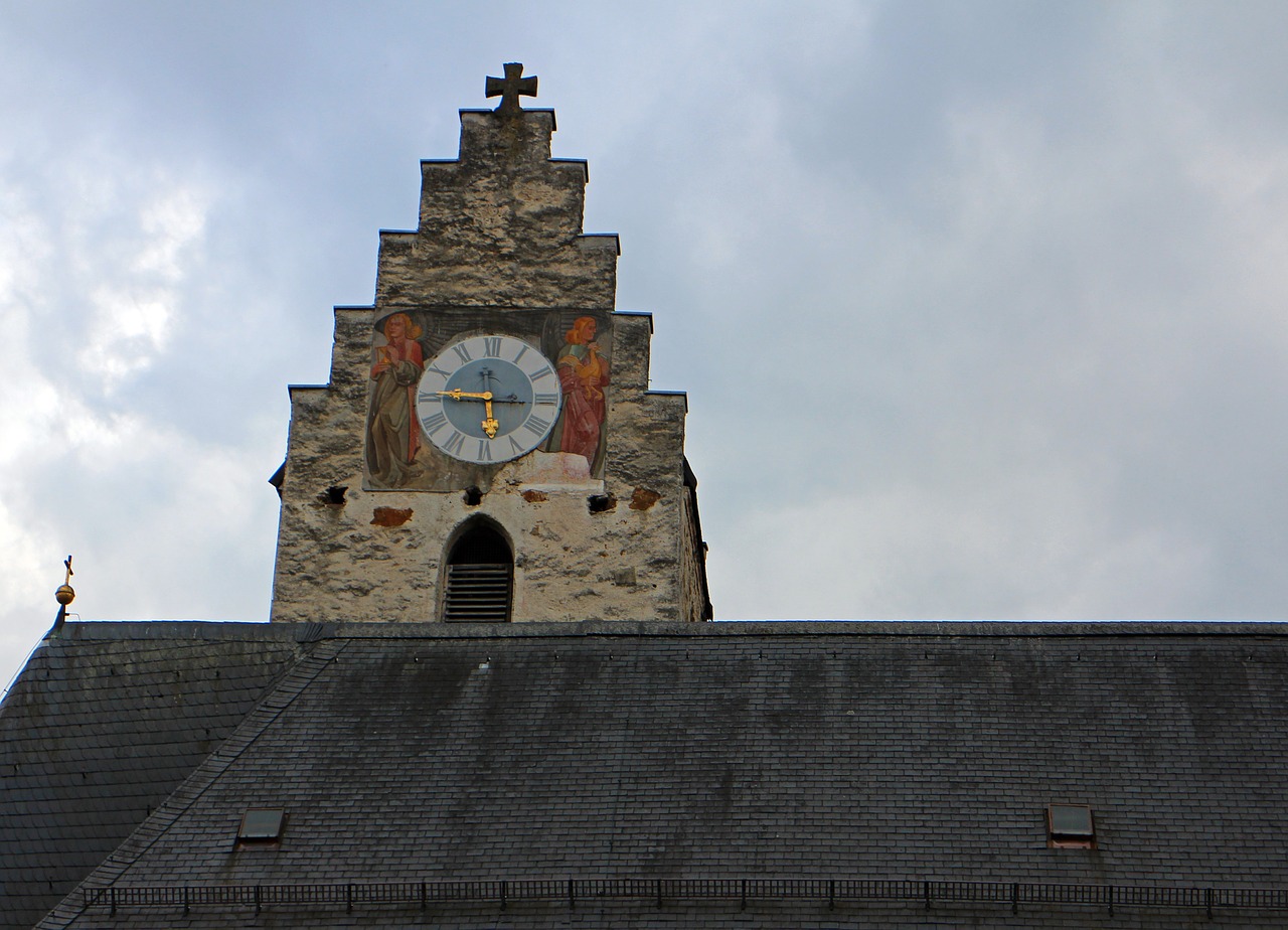church clock clock tower historically free photo