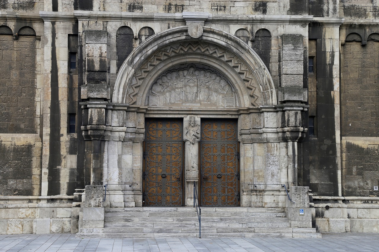 church portal church door fitting free photo
