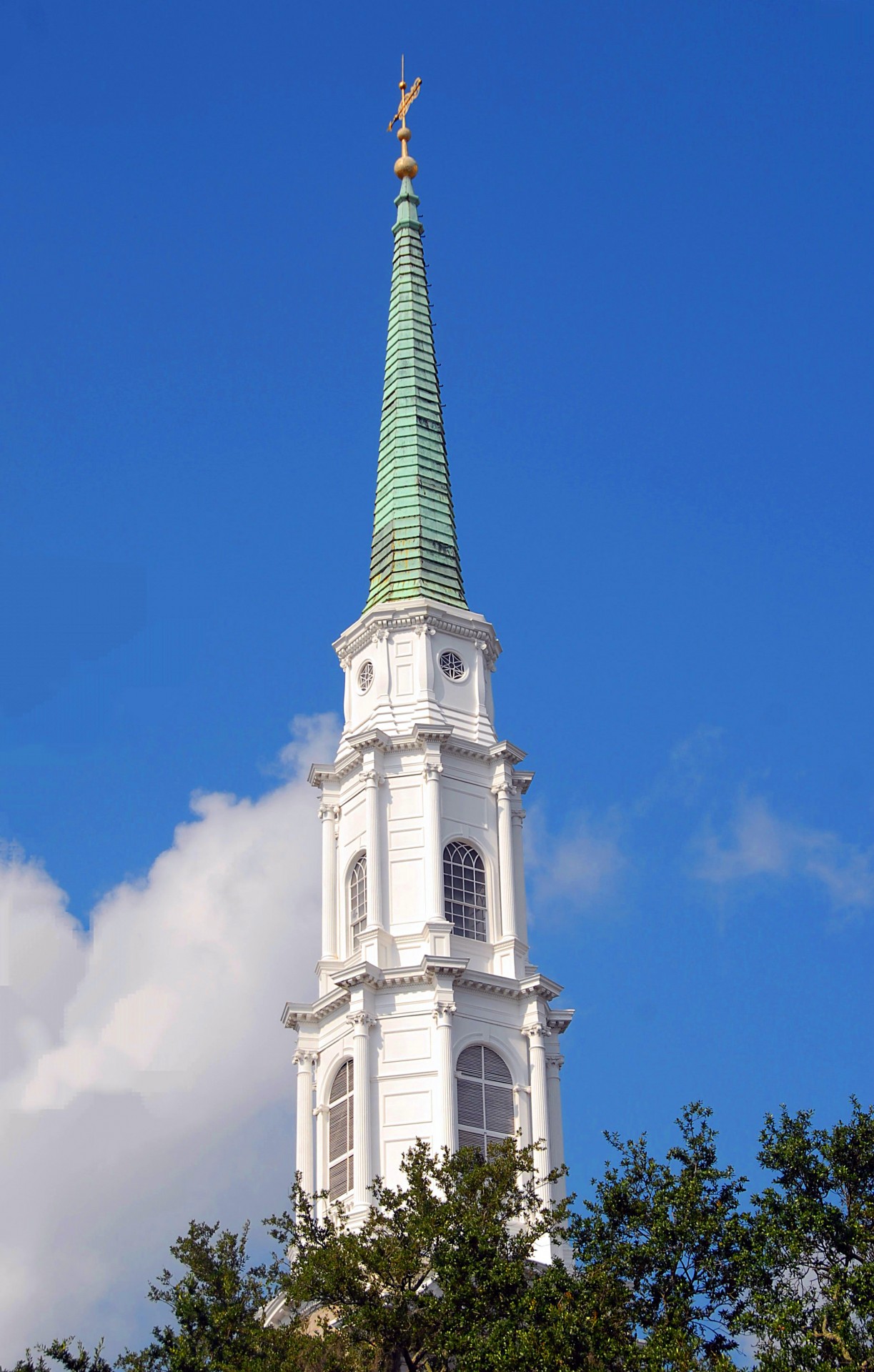 church steeple spires free photo