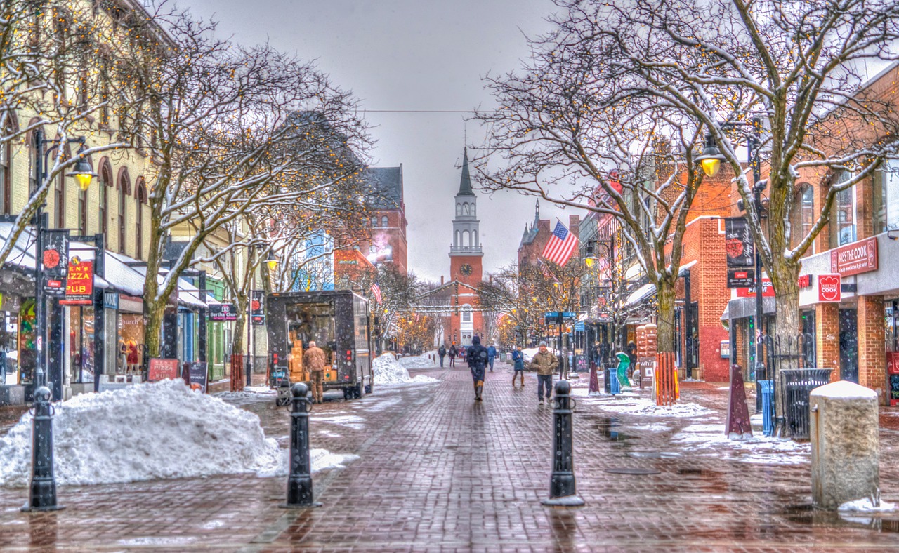 church street  burlington  vermont free photo