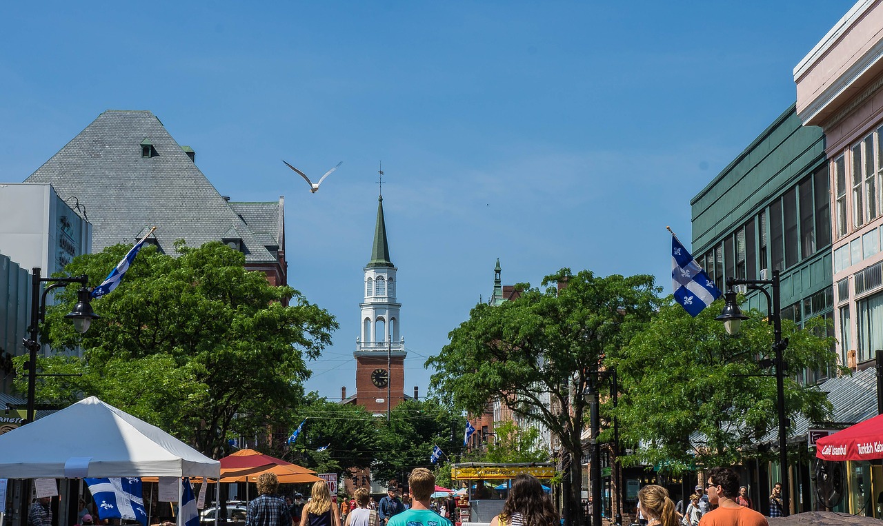 church street burlington vermont free photo