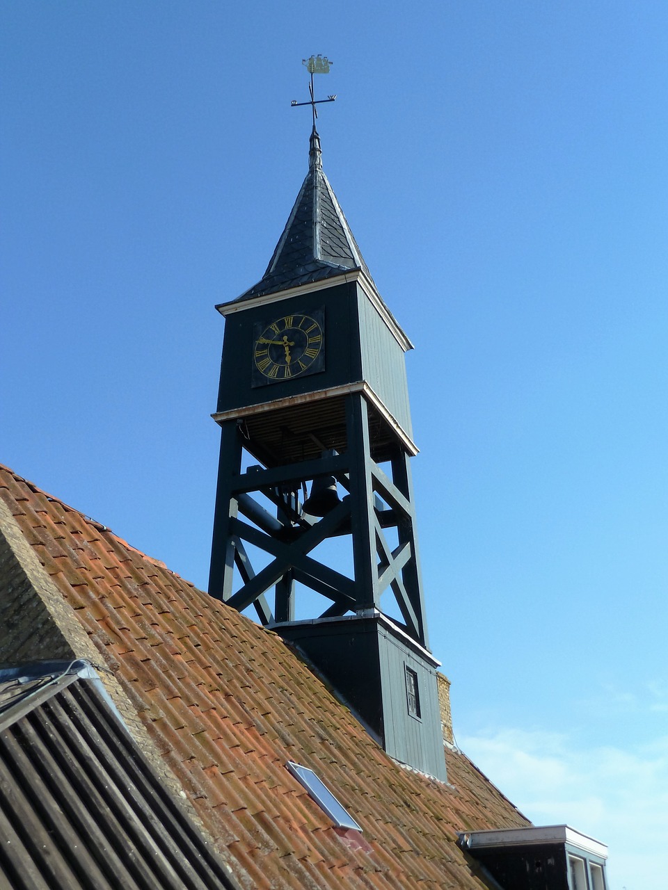 church tower clock belfry free photo