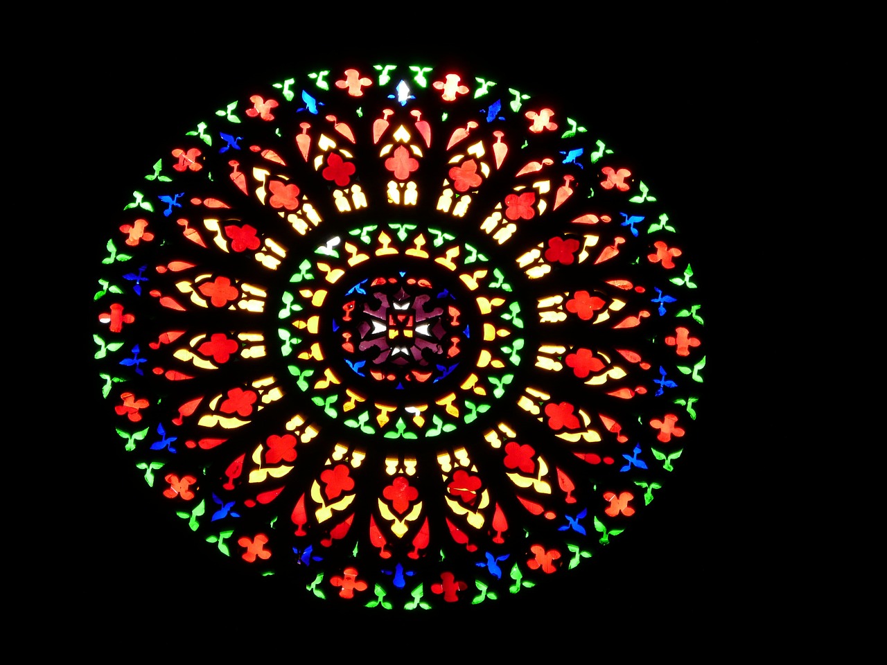 church window about colorful free photo