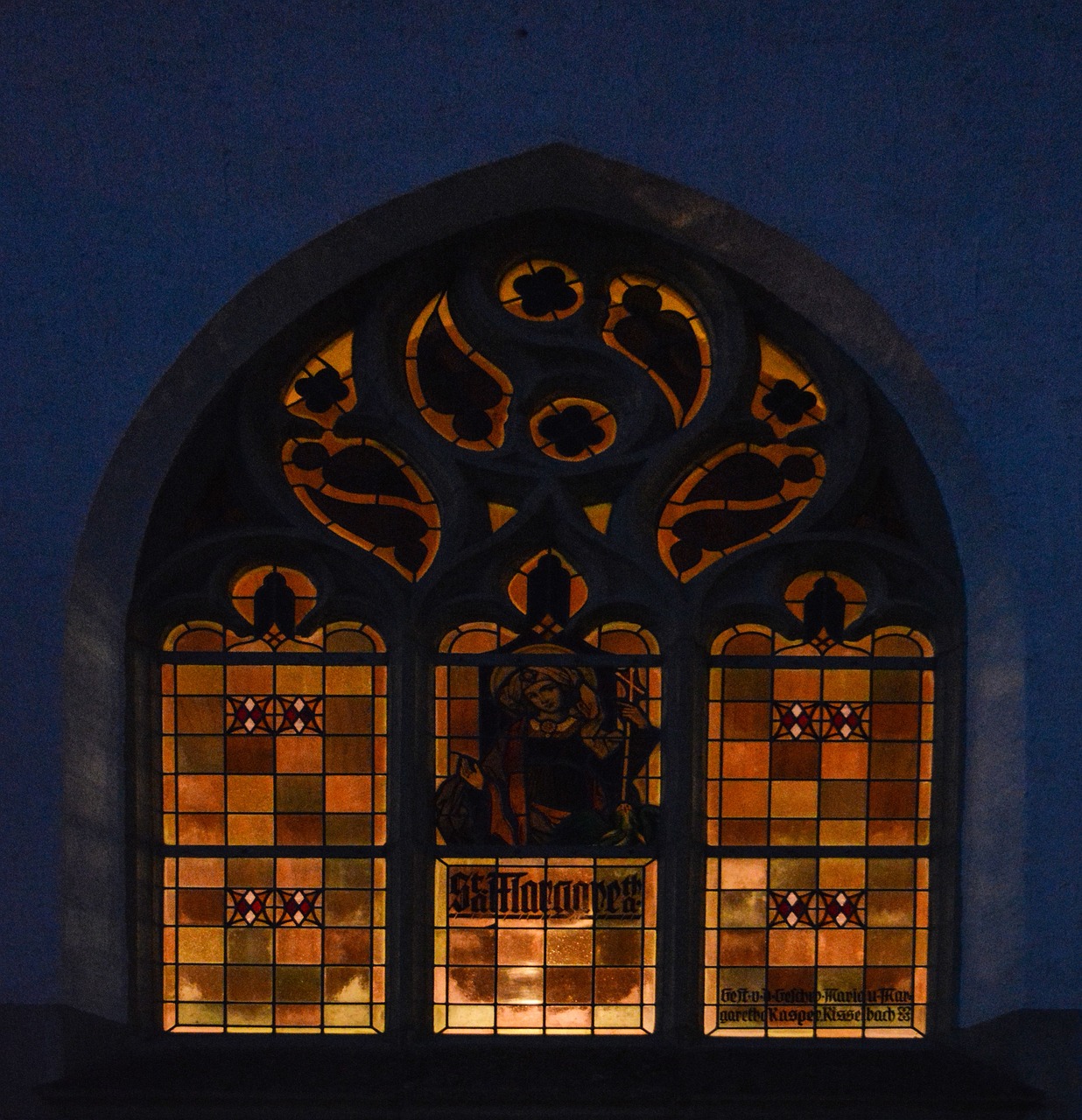 church window colorful evening free photo