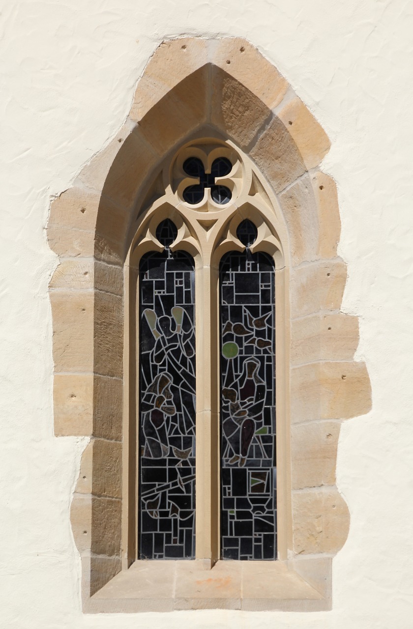 church window window glass window free photo