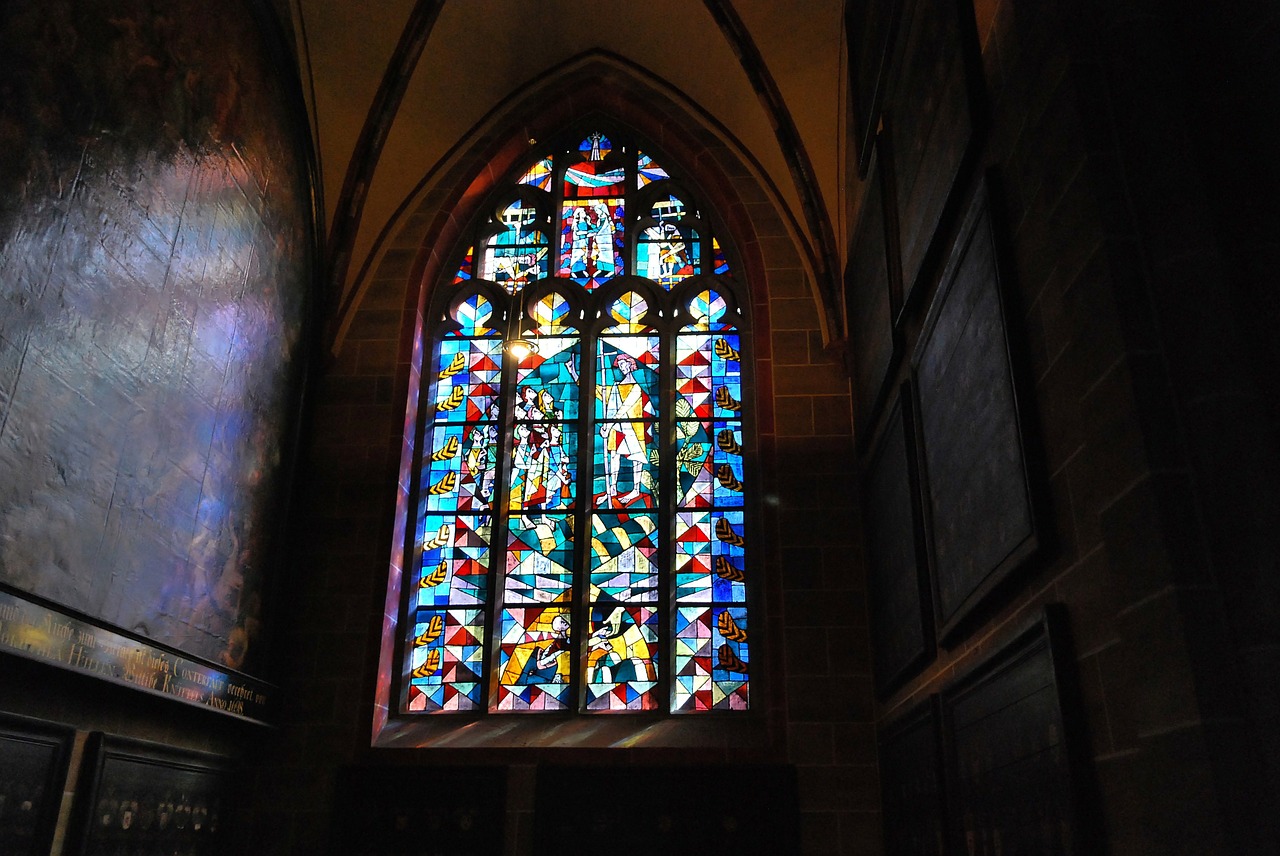 church window st st peter's church free photo