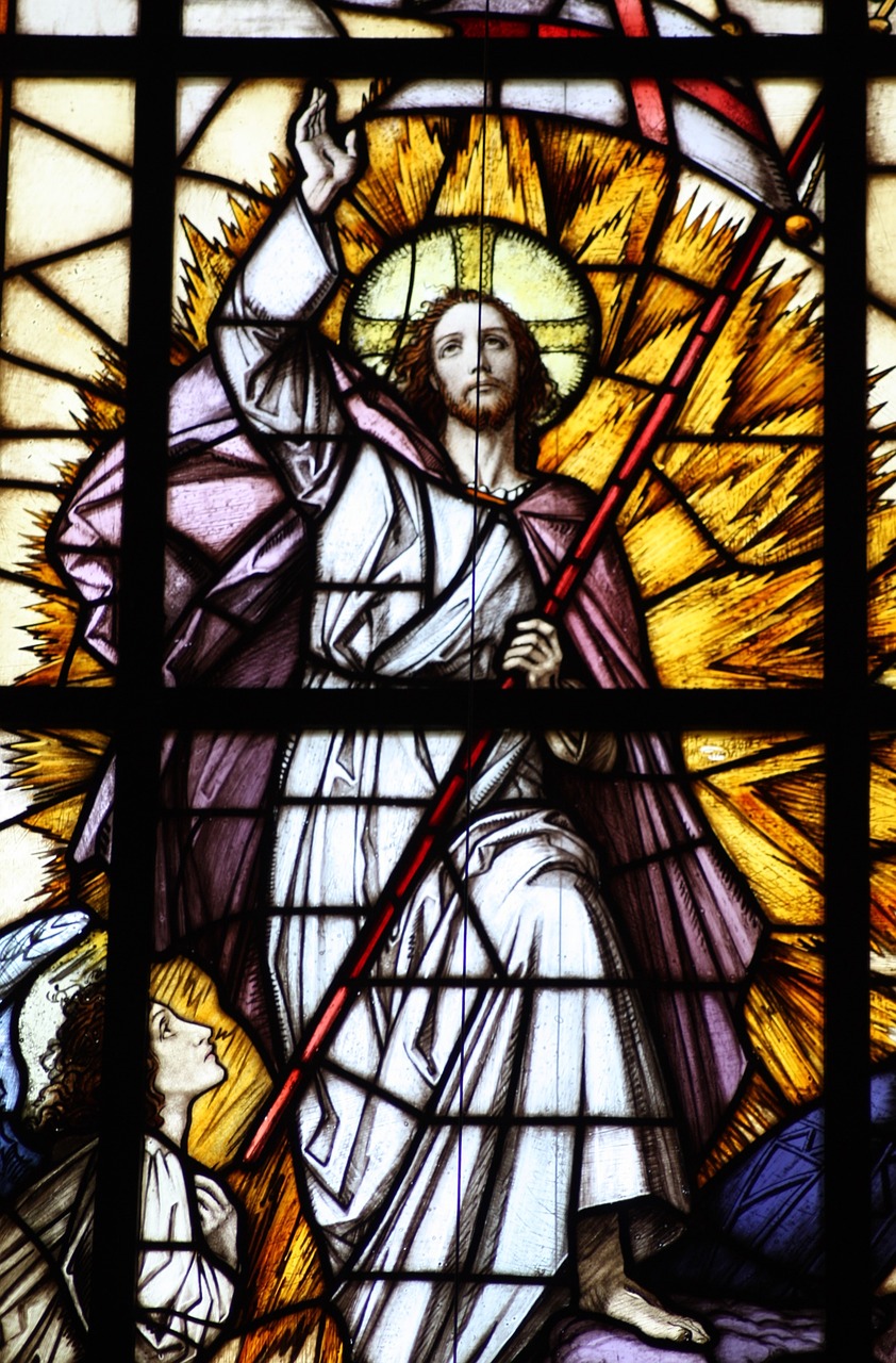 church window  ascension of christ  ascension free photo