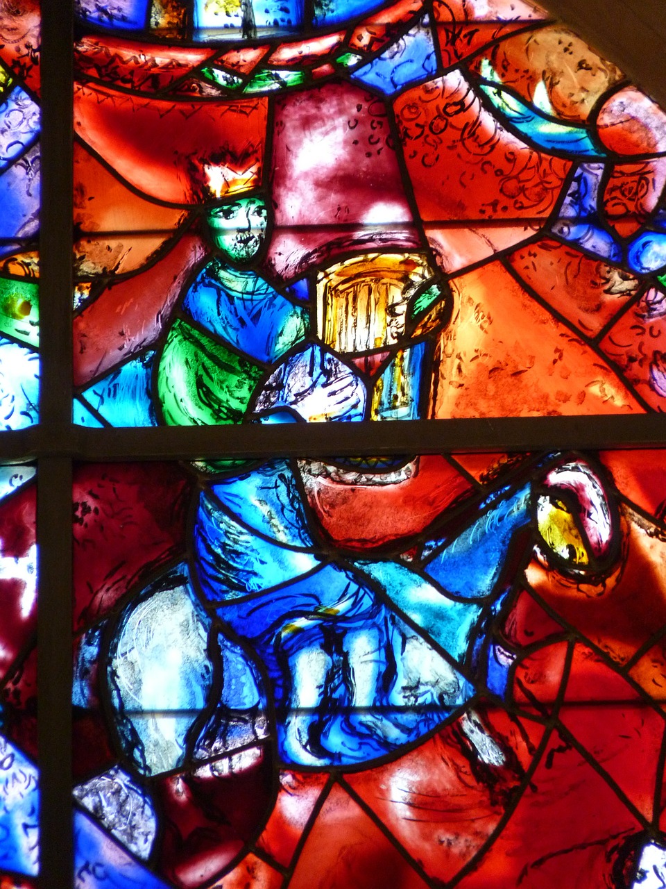 church window marc chagall colorful free photo