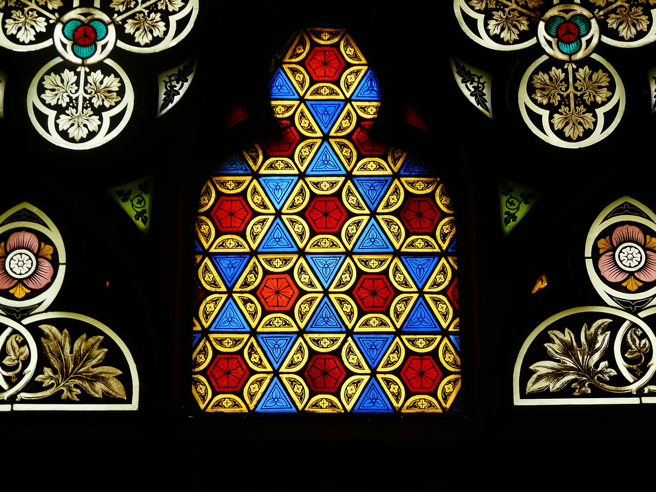 church window leaded glass church free photo