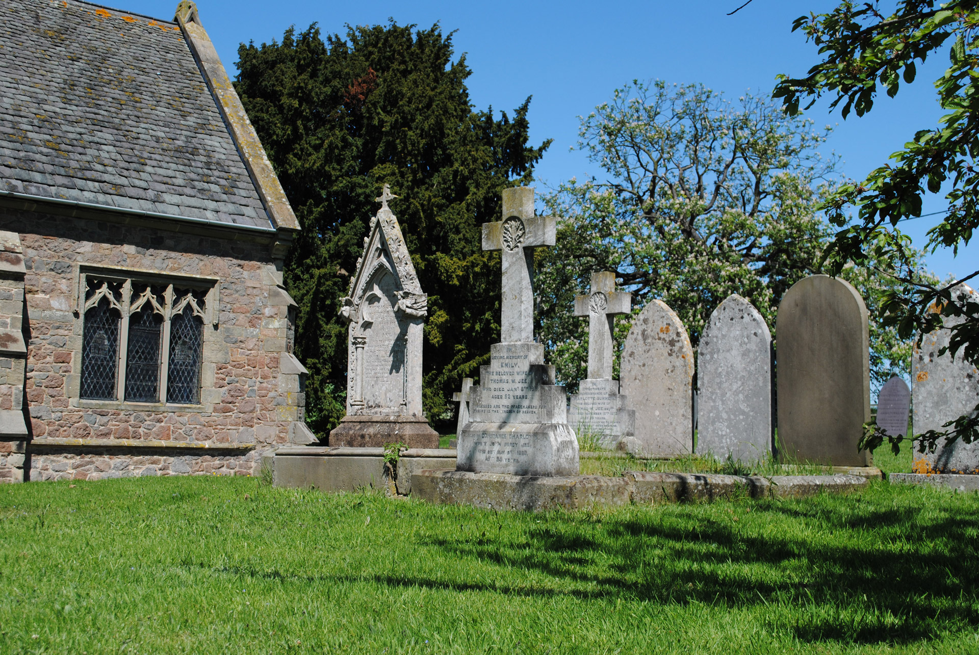gravestones church country free photo