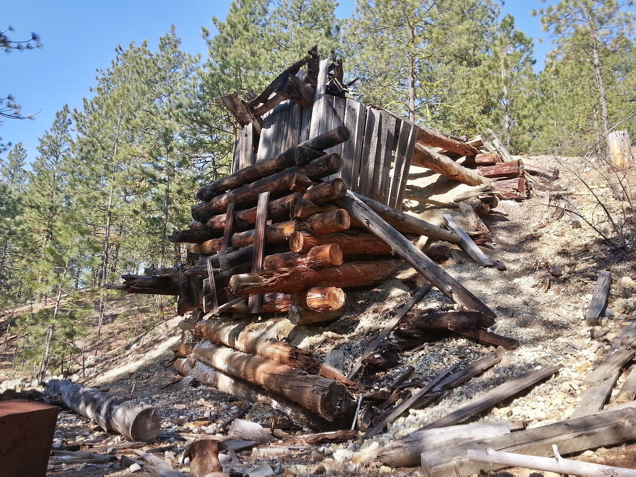 chute okanagon mining free photo