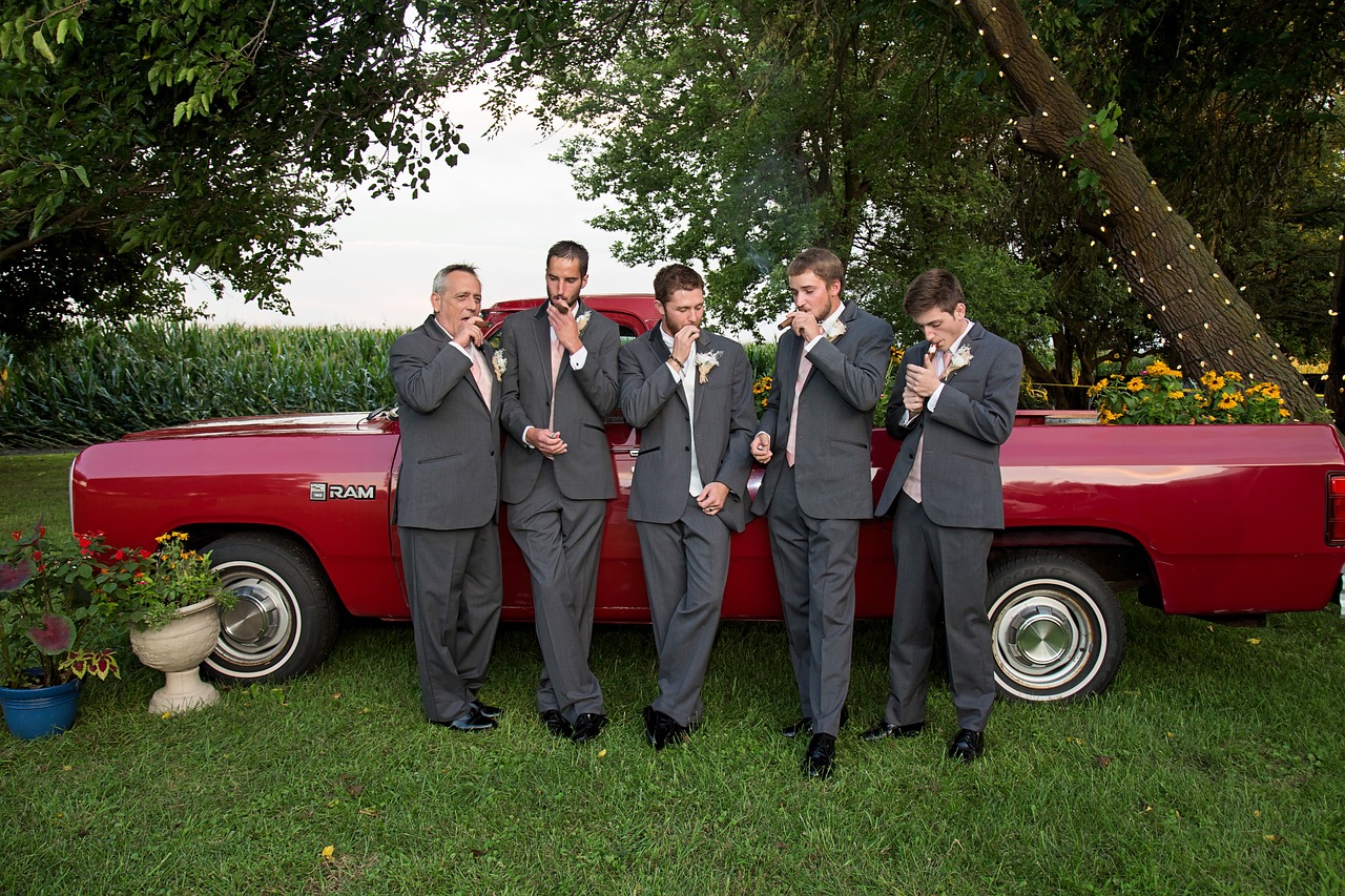 cigar groomsman male free photo