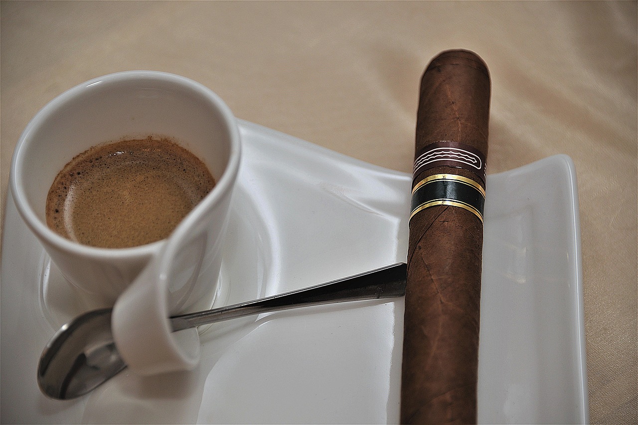 cigar espresso coffee free photo