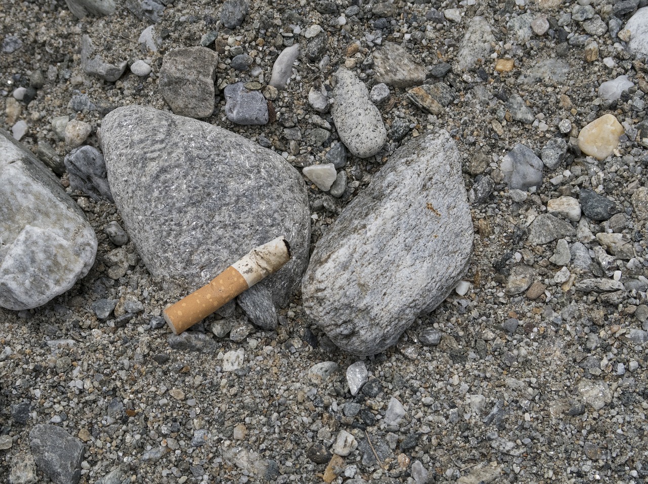 cigarette stones disposal free photo