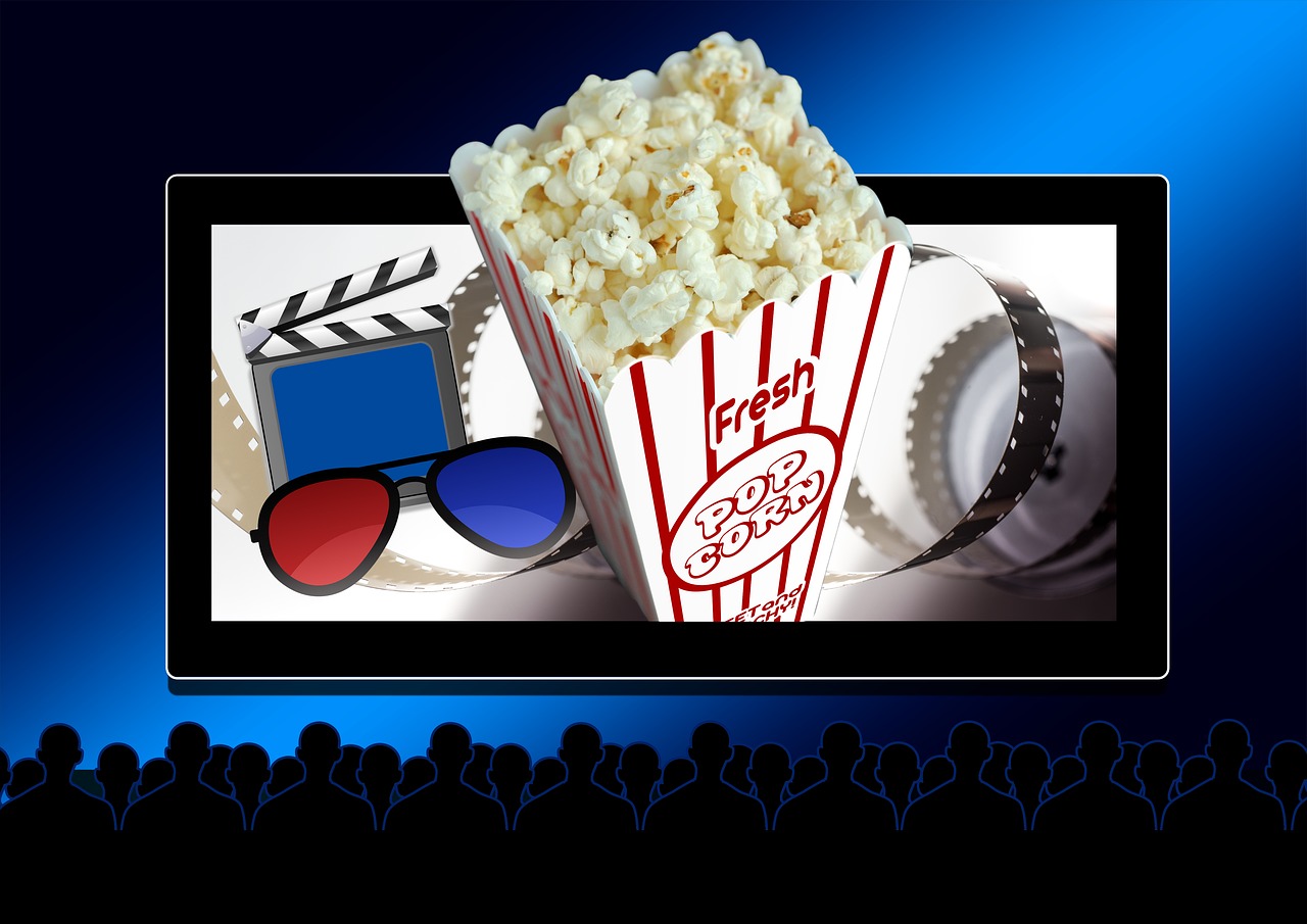 cinema theater popcorn free photo
