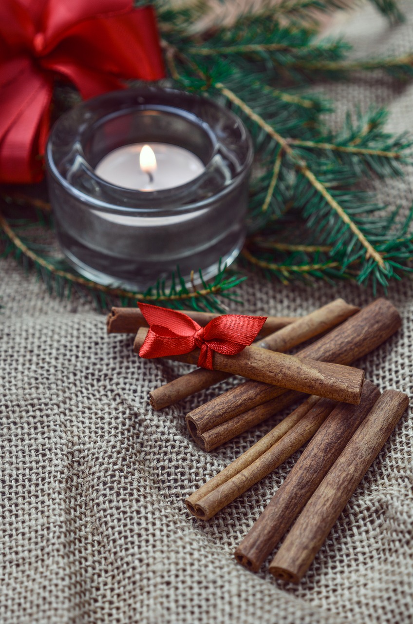 cinnamon christmas candle free photo