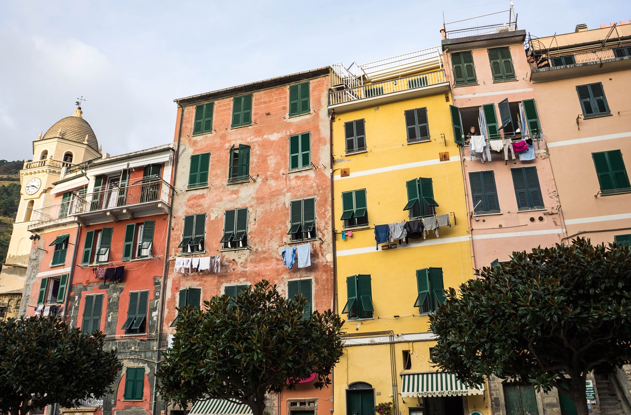 cinque terre italy architecture free photo