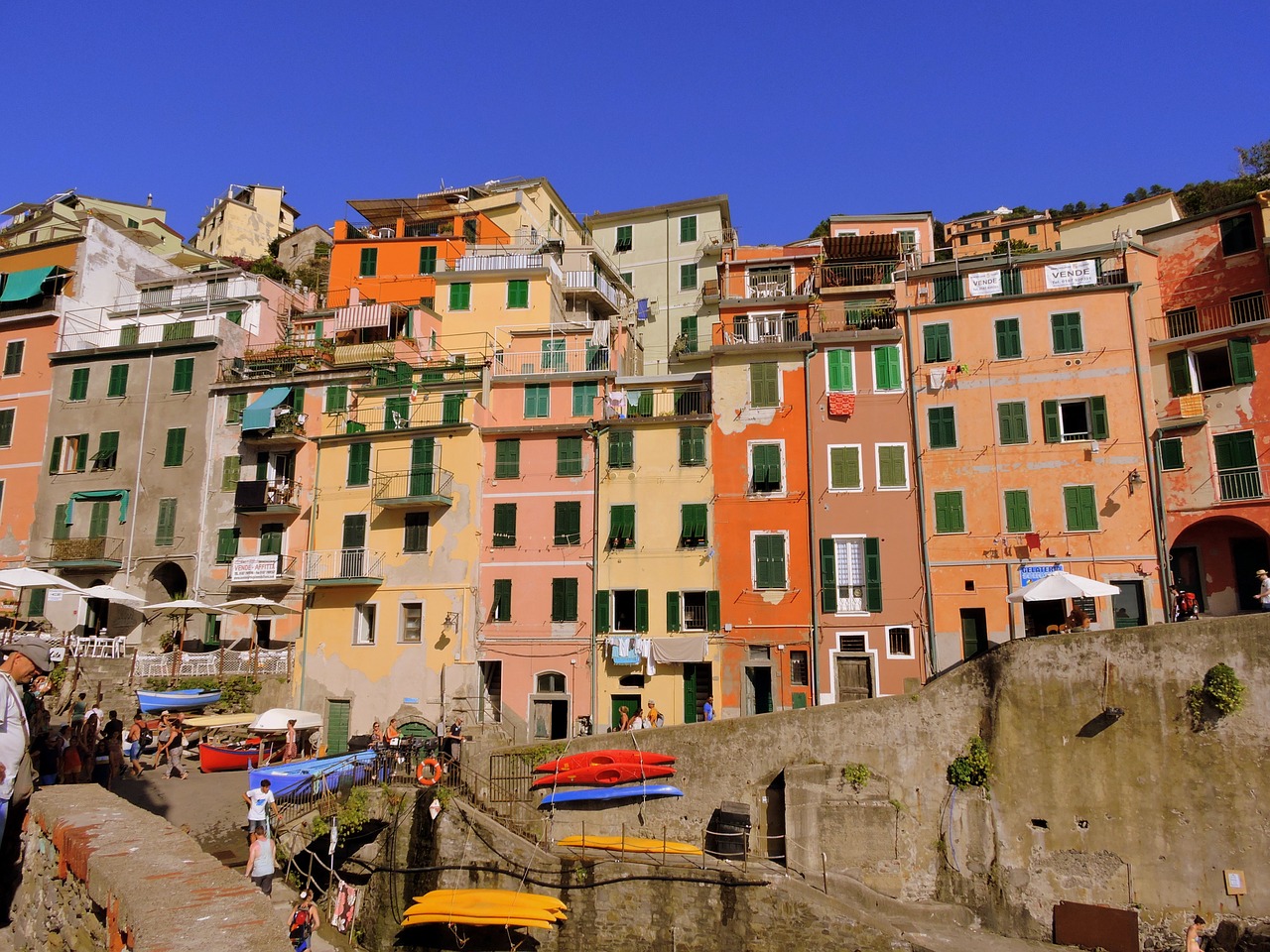 cinque terre vernazza liguria free photo