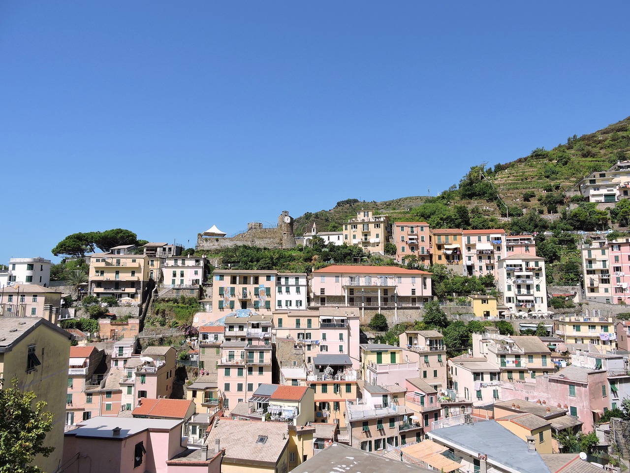 cinque terre riomaggiore liguria free photo