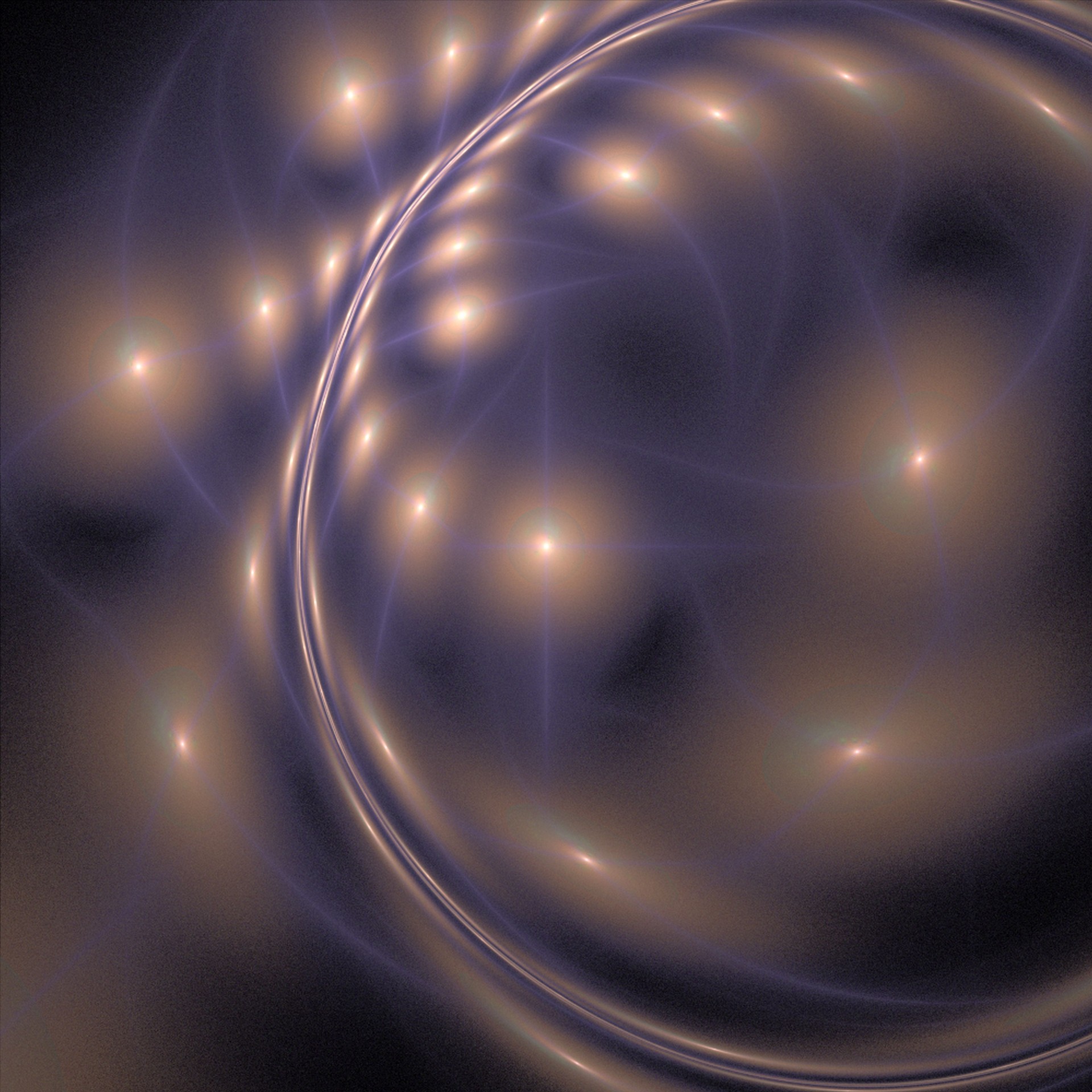 circle light fractal free photo