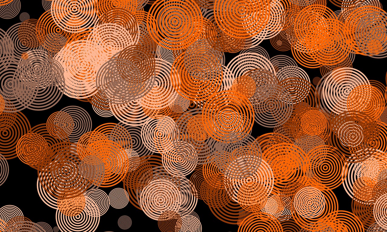 circle rings abstract free photo