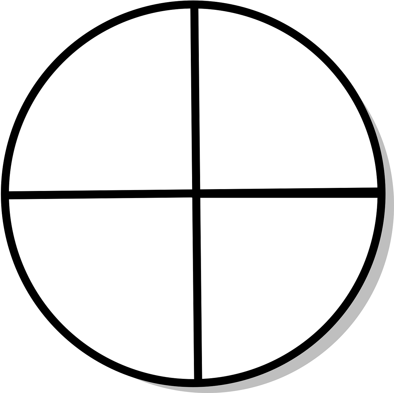 circle shape quadrants free photo