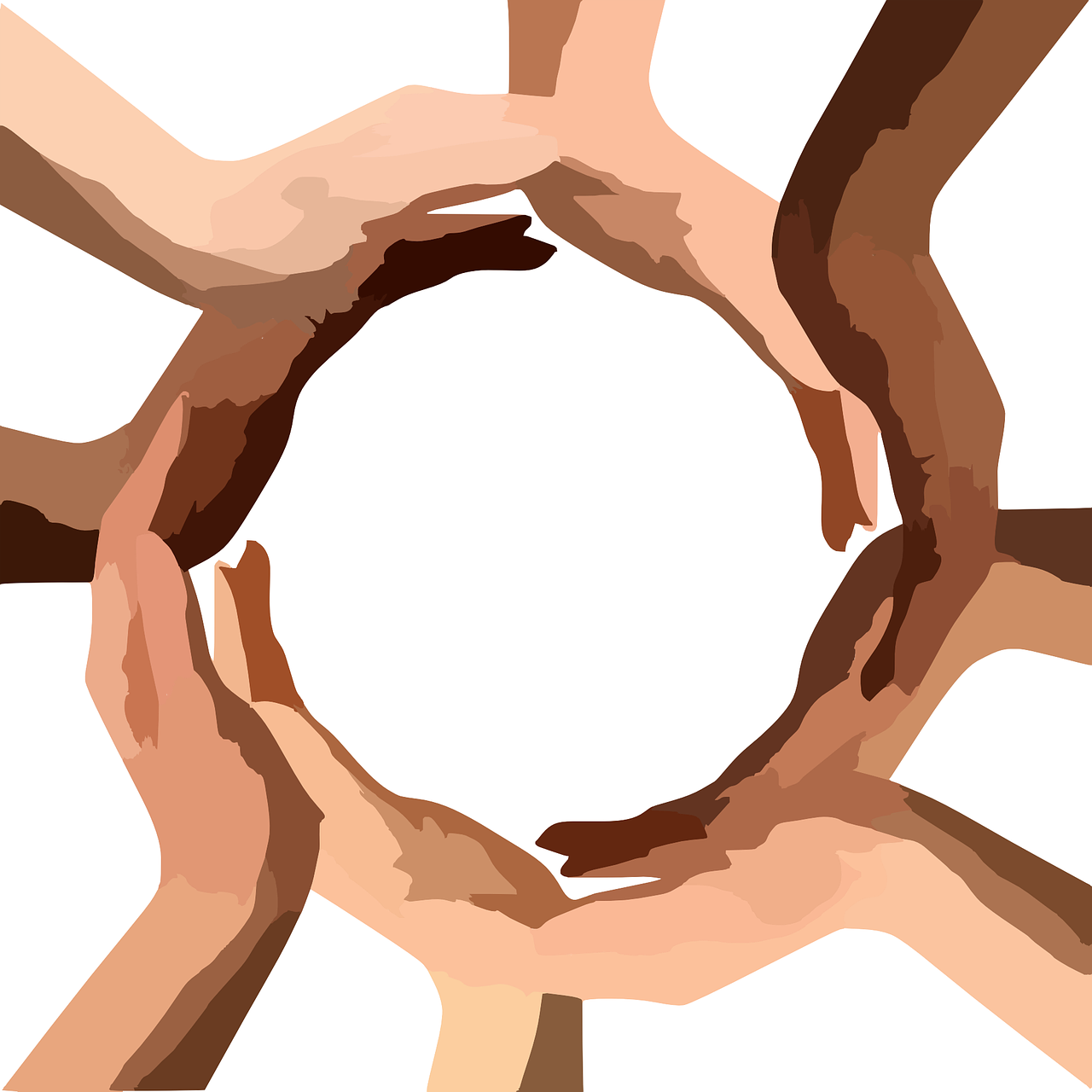 circle,hands,teamwork,community,diversity,multi-cultural,multi-ethnic,multi-racial,together,unity,group,people,cooperation,connection,human,global,international,race,ethnicity,whole,complete,free vector graphics,free pictures, free photos, free images, royalty free, free illustrations, public domain