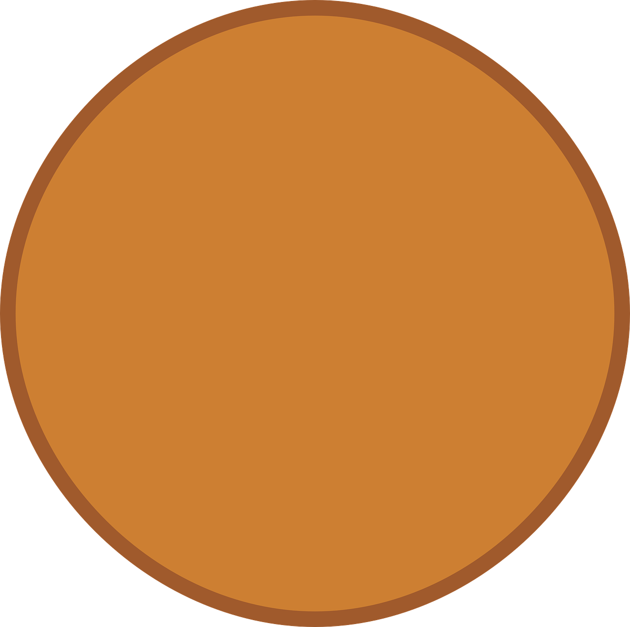 circle round brown free photo