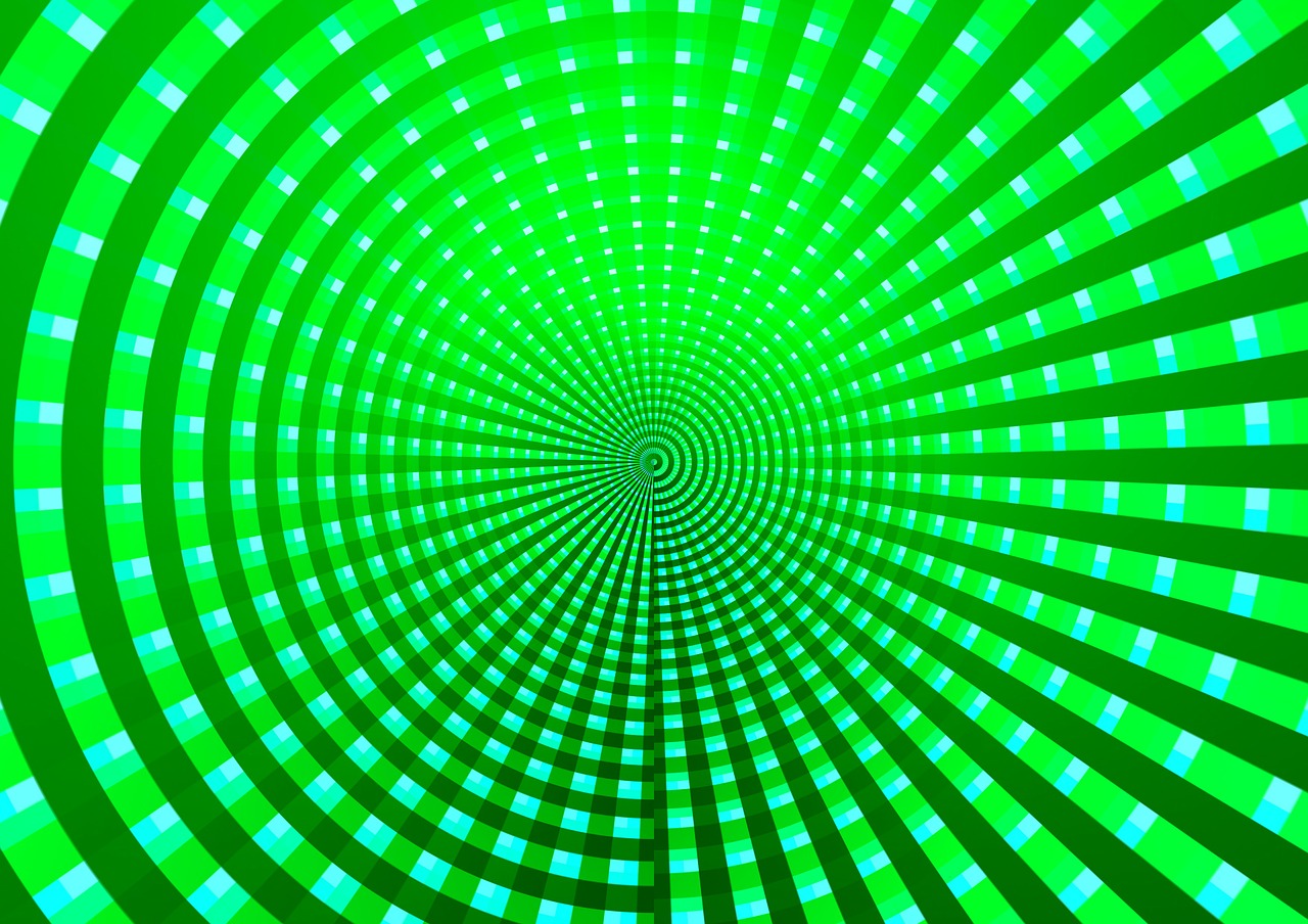 circle concentric green free photo